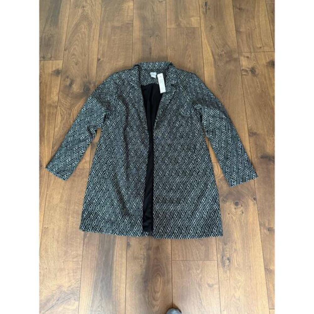 Chicos women’s boyfriend blazer Jacquard multi size‎ 2 NWT